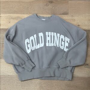Gold Hinge Gray Sweatshirt